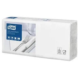 TORK Servietten Soft weiß 3-lagig 16,3 x 16,5 cm 150 St.