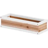 Axi Blumenkasten 54 x 11,5 x 19 cm Holz Braun/Weiß