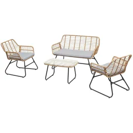 Idimex RIVIERA Loungeset braun