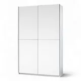 SchlafKONTOR Fast Kleiderschrank Holzwerkstoff Dekorfolie 2 Türen 125x195x38 cm