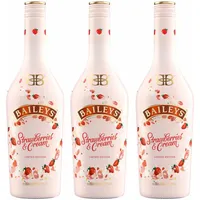 Baileys Strawberries & Cream 3er Set Irish Cream Likör Sahnelikör 3 x 700 ml
