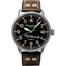Messerschmitt Fliegeruhr Automatik Leder 42 mm BF109E-3-A