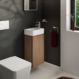 Hansgrohe Waschtischunterschrank 1 Tür 34 x 62 x 24 cm Eiche Kaschmir