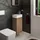 Hansgrohe Waschtischunterschrank 1 Tür 34 x 62 x 24 cm Eiche Kaschmir