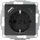 Kopp HK07 - Unterputz-Schutzkontakt Steckdose, USB A/C, Ausgangsstrom Ladebuchsen max. 3A, 5V, 55x55mm Abdeckungen,Nennstrom 16A, Bemessungsspannung 250V~, Farbe: anthrazit