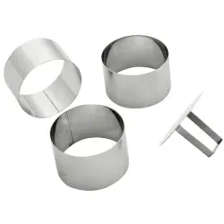 SCHNEIDER Schaumspeiseringe-Set, Rund 166503 , Durchmesser: 70 mm, 4-teilig (3 Formen + 1 Drücker)