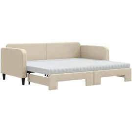 vidaXL Tagesbett 90 x 200 cm Creme