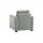Sconto Sessel Lisa de Luxe Mikrofaser 85 x 90 x 93 cm Grau