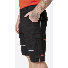 Hero by John Medoox "AKRON Flex Workwear Arbeits-Cargoshorts", Herren, Gr. 52, schwarz, Sweatware, 55% Baumwolle, 42% Polyester, 3% Elasthan, gerade kurz, Hosen, Arbeits-Cargoshorts Funktionsqualitätfür Herren