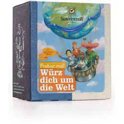 Würz dich um die Welt Probier mal! Bio Packung 50 g – 10 internationale Bio-Gewürzmischungen