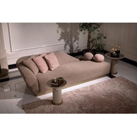 JVmoebel Chaiselongue Chaiselongue Relaxliege Liegesessel Sofa Beige Modern Polster Stoff, 1 Teile, Made in Europa beige