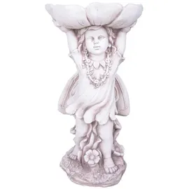 deluke Gartenfigur UWE Kunststoff Weiß 64x33x35cm Gartendeko Outdoor Figur