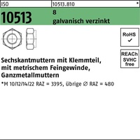 Industrial Quality Supplies Sechskantmutter ISO 10513 M 24 x