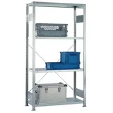 Meta Steckregal H2000xB1000xT300mm Grundr.verz.2 Rahmen,4 Fbd.Trgf.150kg Feldl.1650kg