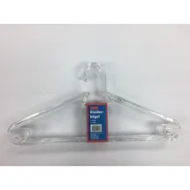 Trendline Kleiderbügel mit Steg Kunststoff transparent 5 Stück