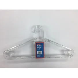 Trendline Kleiderbügel mit Steg Kunststoff transparent 5 Stück