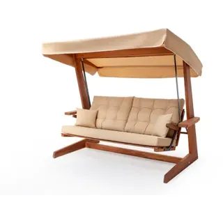 Pemode Hollywoodschaukel Sia 2400 Camel - Iroko-Holz