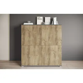 OTTO home PC-Schrank OTTO HOME "Kenia, Sekretär, Home Office", matera, kastanien breslau, B:120cm H:125cm T:39,5cm, Sekretäre, Mit Push-to-open, Tastaturauszug und praktischem Stauraum