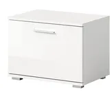 inn.furn Sitzbank Weiß Hochglanz 55 cm mit Stauraum Grazie