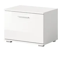 inn.furn Sitzbank Weiß Hochglanz 55 cm mit Stauraum Grazie