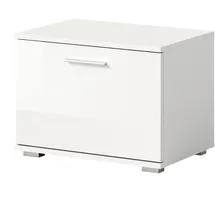 inn.furn Sitzbank Weiß Hochglanz 55 cm mit Stauraum Grazie