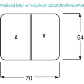 Busch-Jaeger Wippe sws f.Jalousiesch/-tast. 1785 JA-24G