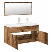 VidaXL Badmöbel-Set Altholz-Optik 3-tlg. Braun