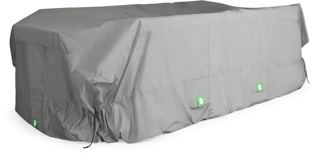 + 10 % Kassenrabatt | SUNS Gartenmöbelabdeckung S13 für Nardo Gartensofa inkl. Ecke links 260x80x87 cm