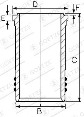 GOETZE ENGINE 1445088000 134mm für Fiat Iveco