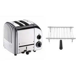 Dualit Toaster Paket 1, 2er Toaster mit Brötchenaufsatz