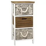 Kobolo Standregal 64 x 0 x 0 cm Braun/Weiß
