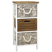 Kobolo Standregal 64 x 0 x 0 cm Braun/Weiß