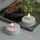 MARELIDA LED Maxi Teelichter flackernd 3D Flamme Timer D: 6cm weiß 2er Set