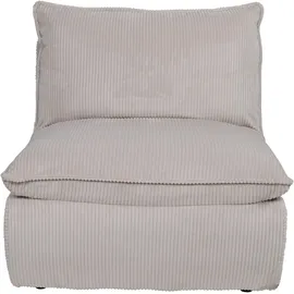Hela Loungesessel »RHODOS«, (1 St.), Sessel;gepolstert;aufgesetztes Kissen;Microfaser;Breitcord Beige,
