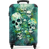 NoBoringSuitcases.com NoBoringSuitcases.com® Handgepäck Hartschalenkoffer mit TSA Schloss, Trolley, Reisekoffer, Carry on, Rollkoffer, Klein oder Mittelgroß Grün