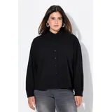 Ulla Popken Damen große Größen Übergrößen Plus Size Hemdbluse, Oversized, Hemdkragen, Langarm - 50-52