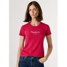 Pepe Jeans New Virginia SS N T-Shirt pink penn Pink), M, Rosa (Penn Pink), M - M