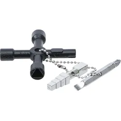 BGS DIY 9805 Universal Schlüssel für Schaltschränke Schaltanlagen