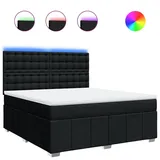vidaXL Boxspringbett 180 x 200 cm Schwarz
