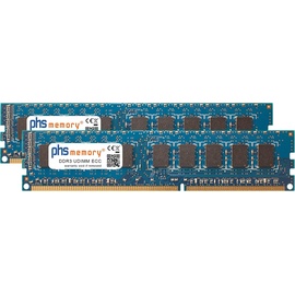 PHS-memory 16GB (2x8GB) Kit RAM Speicher für QNAP TS-EC1280U-i3-4GE-R2 DDR3 UDIMM ECC 1600MHz PC3-12800E (QNAP 2 x 8GB), RAM Modellspezifisch