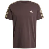 TOFFS Essentials Single Jersey 3-Streifen T-Shirt Shadow Brown M