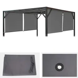 Ersatzbezug für Dach Pergola Pavillon Beja 4x4m ~ grau