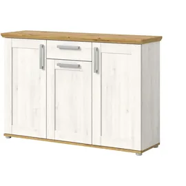 xonox.home Verona 137 x 92 x 39 cm Silber / Weiß