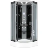 AcquaVapore Komplettdusche Duschkabine Fertigdusche Dusche D58-53T1-EC 90x90 cm mit 2K Scheiben Versiegelung