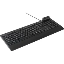 Renkforce RF-CKB-201 USB Tastatur Schweiz, QWERTZ Schwarz Chipkarten-Leser