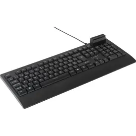 Renkforce RF-CKB-201 USB Tastatur Schweiz, QWERTZ Schwarz Chipkarten-Leser