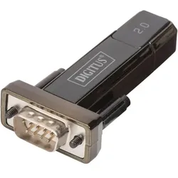 DIGITUS USB2.0 Seriell-Adapter DSUB 9M inkl. USB A Kabel 80cm