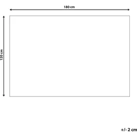 Beliani Rhea Bezug 120 x 180 cm Grau