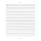 vidaXL Plissee Weiß 120x100 cm Stoffbreite 119,4 cm Polyester,