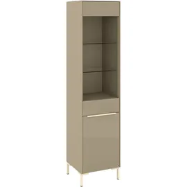 Set One by Musterring Standvitrine Reno 48 x 42 x 199 cm Braun